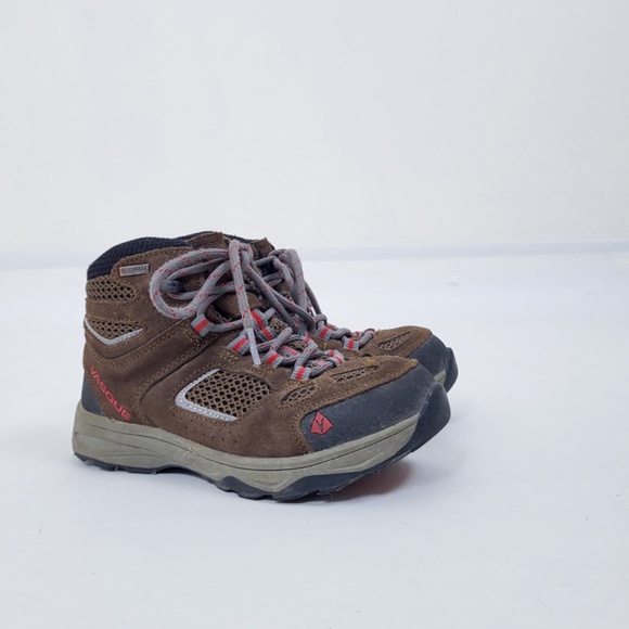 Kids Vasque Boots hiking lace-up lacing tall insulated rubber soles tread - Picture 4 of 13